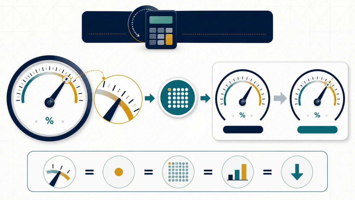 Basis Point (BPS) Calculator visual guide showing key inputs and results