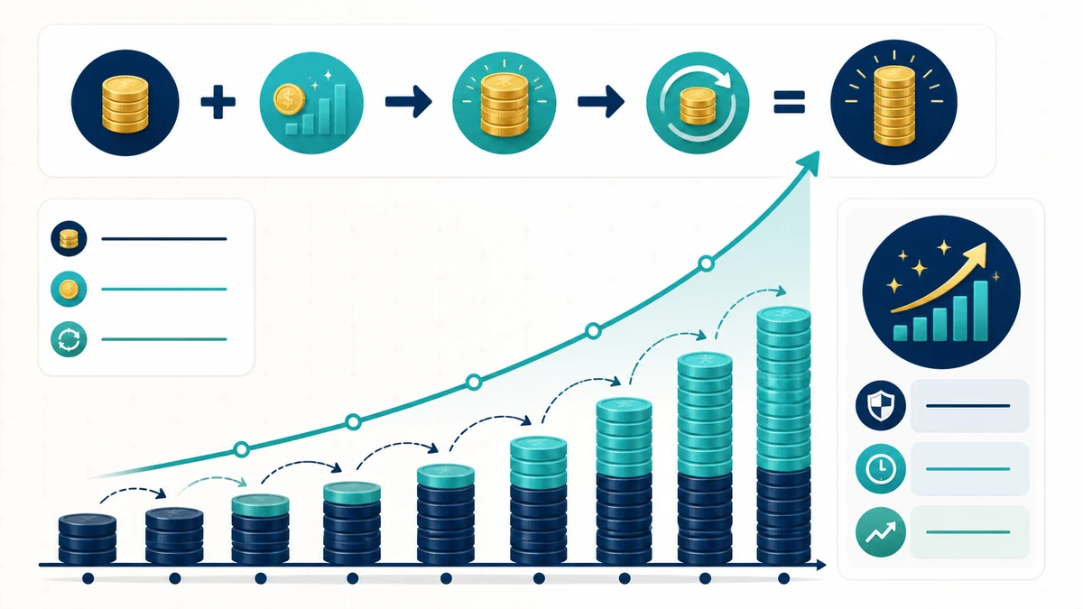 Compound Interest Calculator guide Compound Interest Calculator visual guide showing key inputs and results