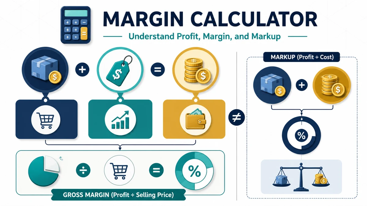 Margin Calculator guide Margin Calculator visual guide showing key inputs and results